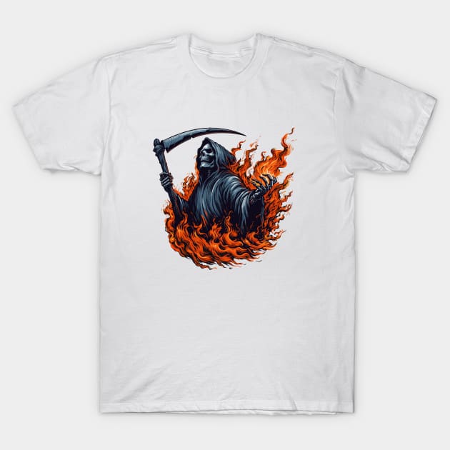 Reaper on Fire T-Shirt by katzura